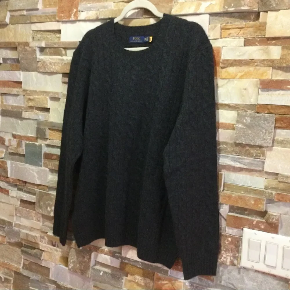POLO RALPH LAUREN Wool-Cashmere Cable Knit Jamper